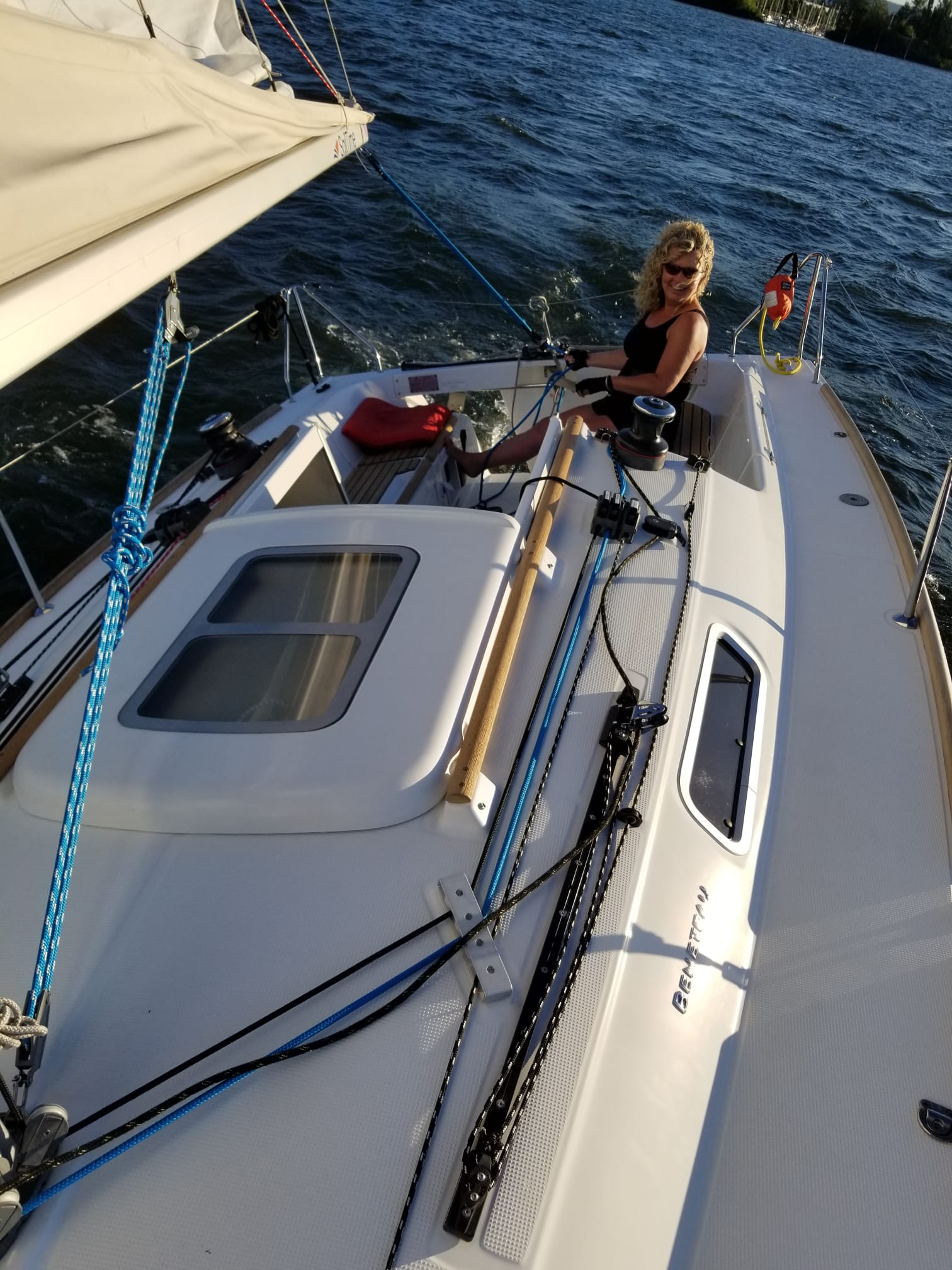 woman sailing