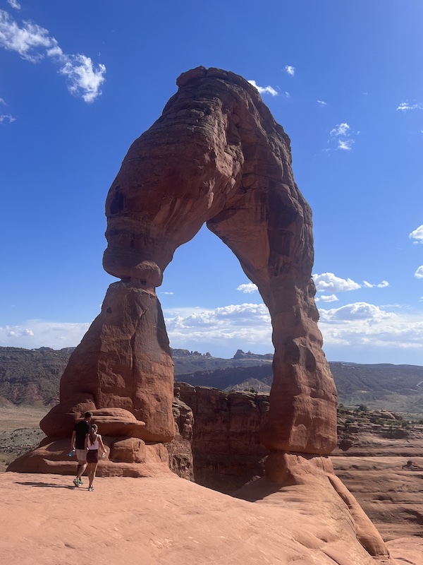 Natural stone rock bridge